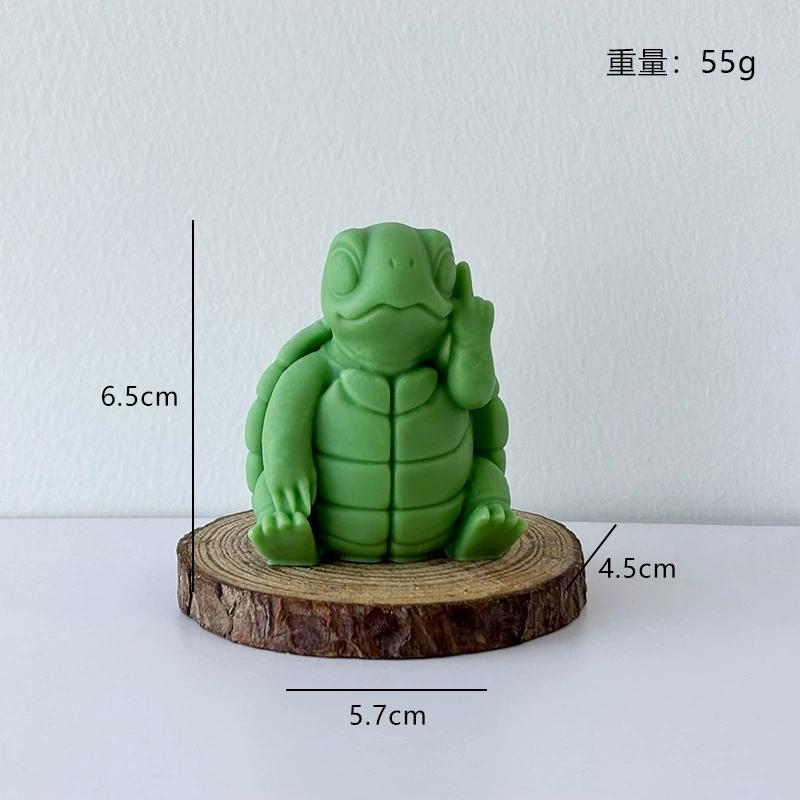 1Pc Funny Animal Soy Wax Scented Candle - Frog/Yak/Bulldog/Middle Finger Photo Prop Valentine's Day Unique Creative Gift