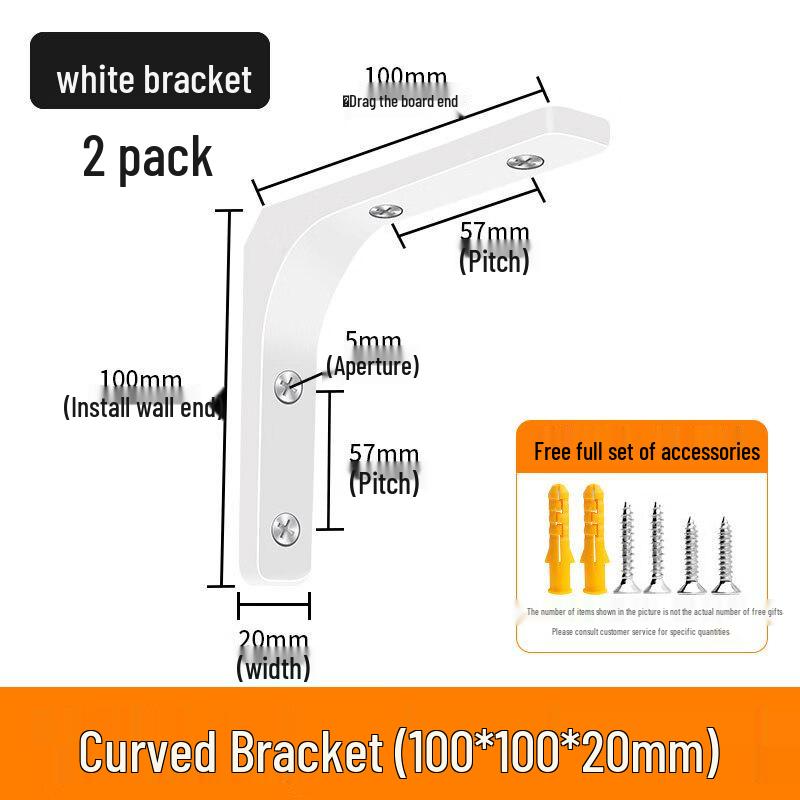 Rongyu L-Shaped Shelf Support Brackets
