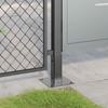 Square Post Base 4 pcs 46 x 46 mm Powder Coated Steel