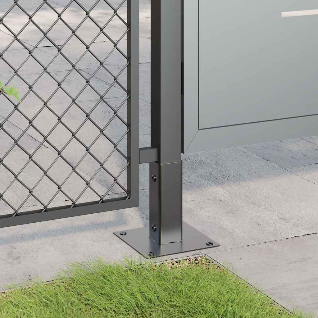 Square Post Base 4 pcs 46 x 46 mm Powder Coated Steel