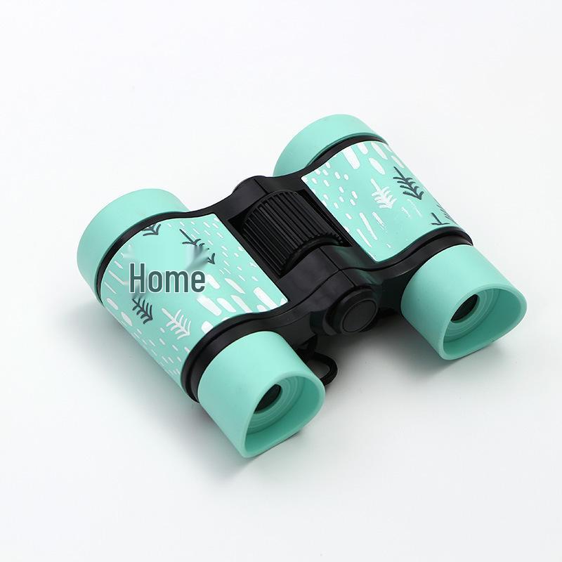 Children's Colorful Patterned Telescope & Binoculars Set with Rubber Grip