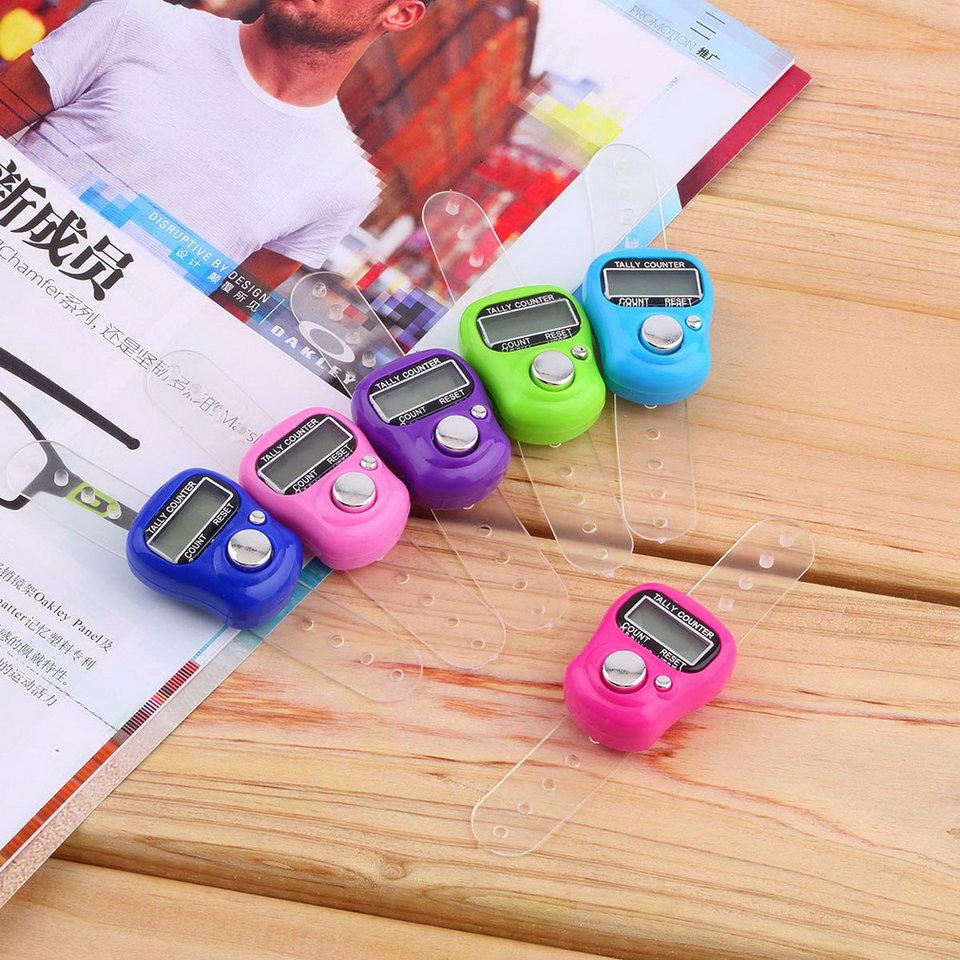 Ring Counter Stitch Marker Row Finger Counter LCD Electronic Digital Tally Counter