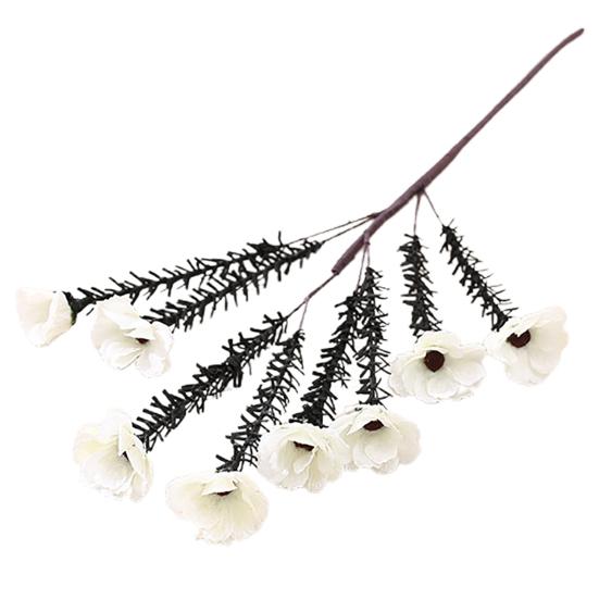 1 Bouquet Fake Flower Realistic Long Lasting Long Stem Practical 8 Heads Daisies Flower Home Decor Fake Bouquet for Garden
