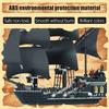 Pirates of The Caribbean Ship Queens Revenge Warship Black Pearl Sailboat Building Block Bricks MOC 4195 Assembly Toys Kid Gift
