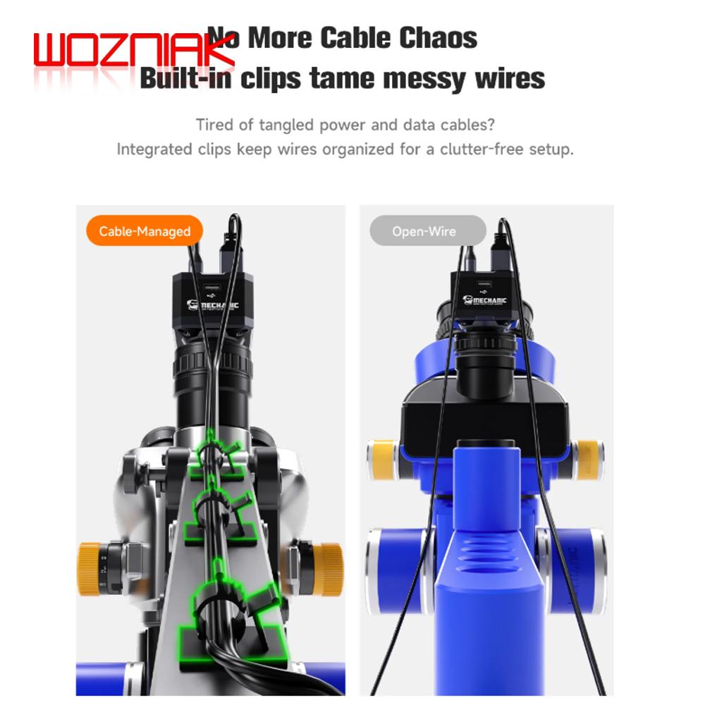MECHANIC DVS-1 Hydraulic Microscope Swing Arm Shock Absorbing Anti-Shake 360 Rotation Free Suspension Dual Knobs Tools