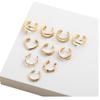 Ear Bone Clips Are Very Simple, C-shaped Letters Without Ear Piercings, Ear Clips 10-piece Set, Yiwu Jewelry.