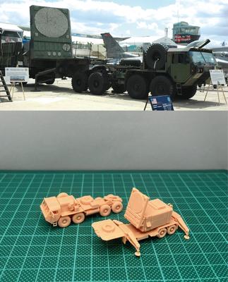 Kamiya Model ABD Vatansever Hava Savunma Füze Radarı Reçine Kit 1/144 MIM-104F (PAC-3)