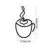 3 Pieces Set Metal Coffee Cup Wall Decor Minimalist Metal Wall Art Decor Add A Touch of Charm to Kitchen Home Wall Decorations