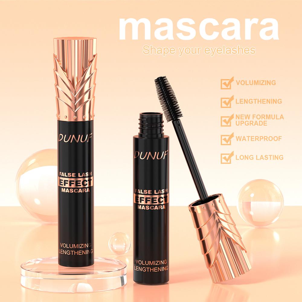 DUNUF 24-Hour Waterproof Mascara: Long-lasting, Thickening, Lengthening & Curling.