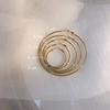 Simple Exaggerated Large Circle Hoop Earrings for Women Personality Trendy Plain Ring Earrings Jewelry Multiple Sizes Available