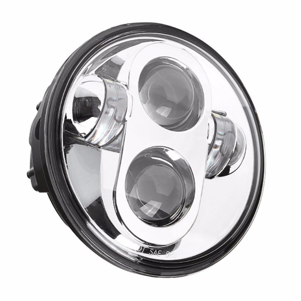 Harley 5.75" LED Headlight: High/Low Beam, Super Bright, Perfect for Motorcycle Modification