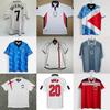 2006 England Trikot: Heimspiel Nein. 7 Beckham langärmeliges Fußballtrikot Retro Weltmeisterschaft 2006 4 Gerrard