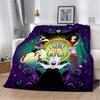 Cartoon Printed Blanket Picnic Blankets Princess Villains Queen Warm Blanket Soft and Comfortable Home Travel Birthday Gift