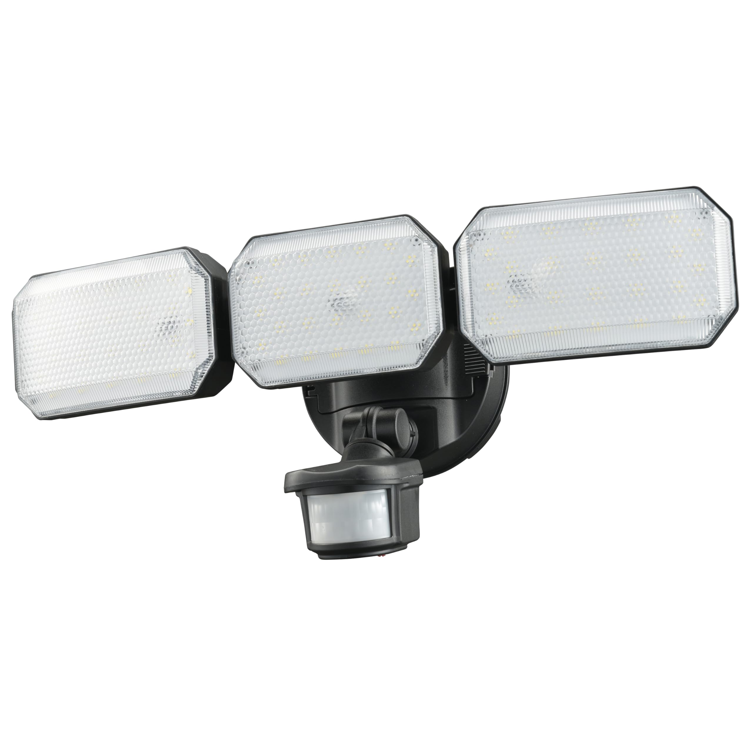 

Ohm Electric monban Security Sensor Light, 3 Lights, Lithium Rechargeable Battery, 2500 Lumens, Motion Sensor, LS-B313, 07-8803, OHM