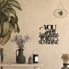 You Are My Sunshine Metal Sign Rustproof Wall Art. Ideal for Indoor Decor. Inspirational Quote for Living Room and Home Hangings