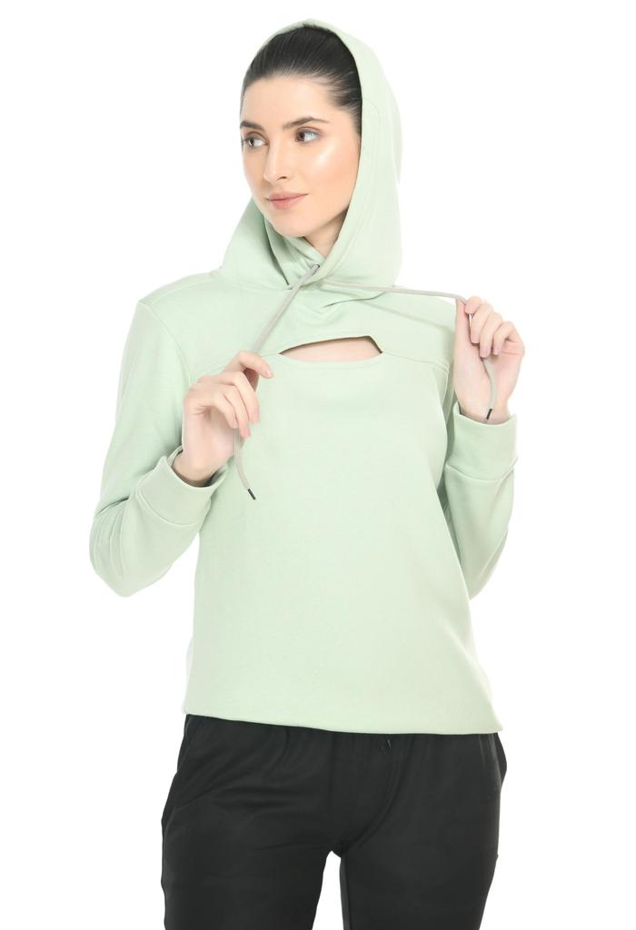 Body Smith Damen Relax Hoodie mit Frontschlitz