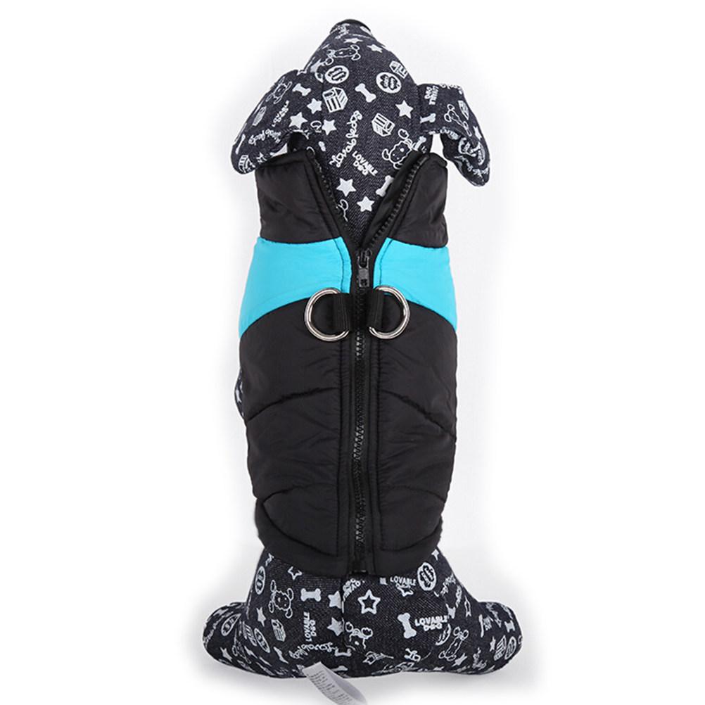 

Doggie Puppy Coat Windproof Waterproof Blue Size S Cotton Vest Pet Winter Ski Outfit for Small Medium Dogs Doggie Coat синий