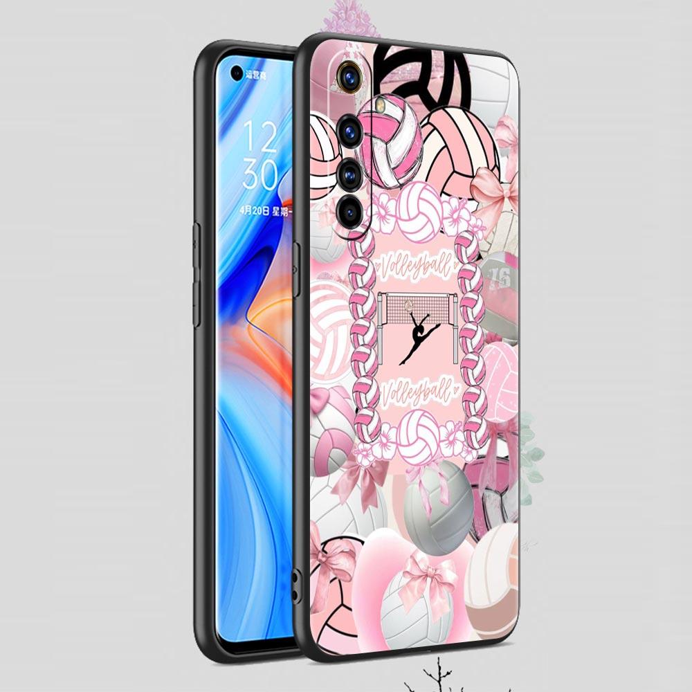 Soft TPU Case For Realme C67 C63 C55 C53 C25 C21 10 11 12 13 GT 2 3 5 Pro Plus 5G Shockproof Phone Cover Volleyball Painted Bags