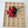 Grocery Storage Wooden 12 Grids Organizer Retro Divided Compartments Pastoral Lattice Display Case