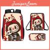 Labubu Christmas Cartoon Backpack With Breathable Oxford Fabric For Elementary School Students