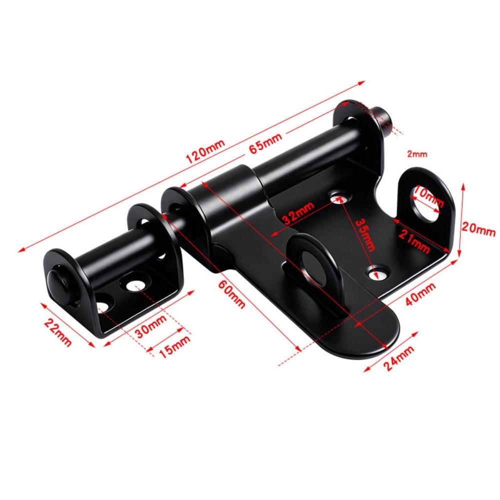 Weatherproof Gate Latch Multi-functional Door Lock Heavy Duty Slide Barrel Bolt Wooden Fence