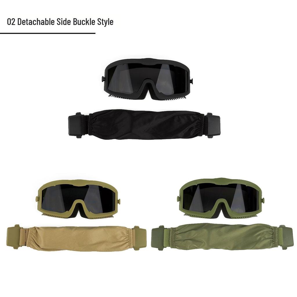Yellow Tactical Windproof Outdoor Goggles Set - Locust Style for Sand and Wilderness