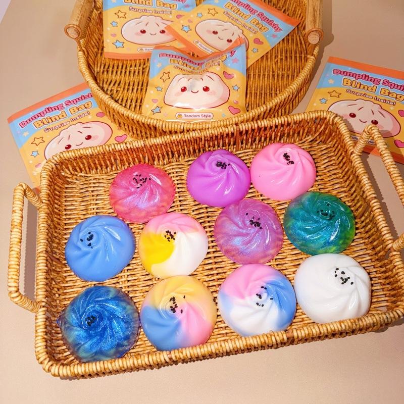 

Toys Mysterious Dumplings Squishy Dumpling Soft Dumpling Colorful Random Squishy Balls Stress Relief Party Gifts