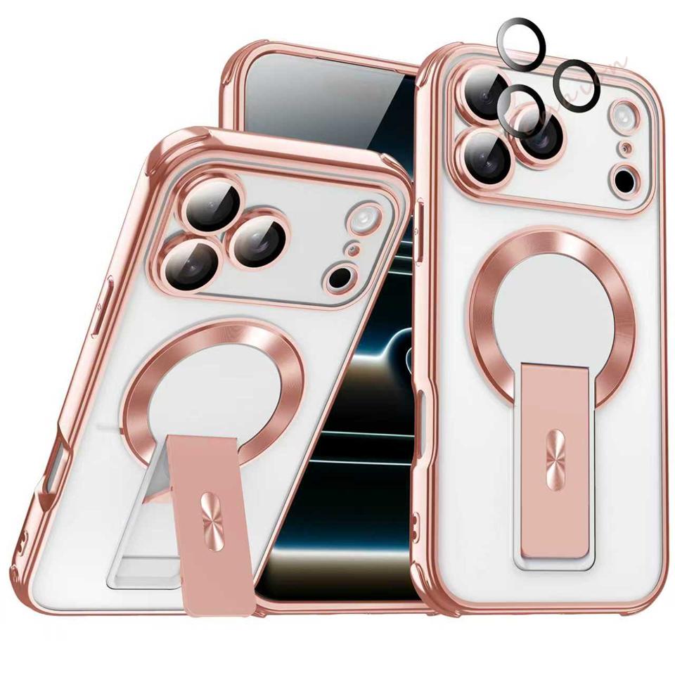 Stand Magnetic Phone Case For For Iphone 17 Air 1 14 11 12 13 16 Pro Max 14 1 16 Plus Official Shockproof Protector Cover