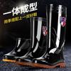Men's High-Top Waterproof Non-Slip Work Boots with Rubber Sole