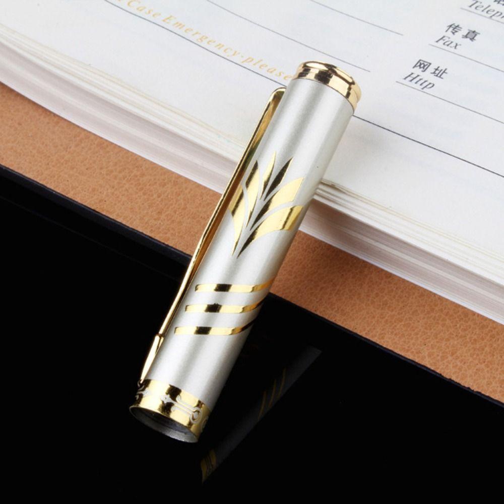 Metal Metal Business Signing Pen Stationery Ballpoint Pen Golden Rollerball Ballpoint Pen  Students