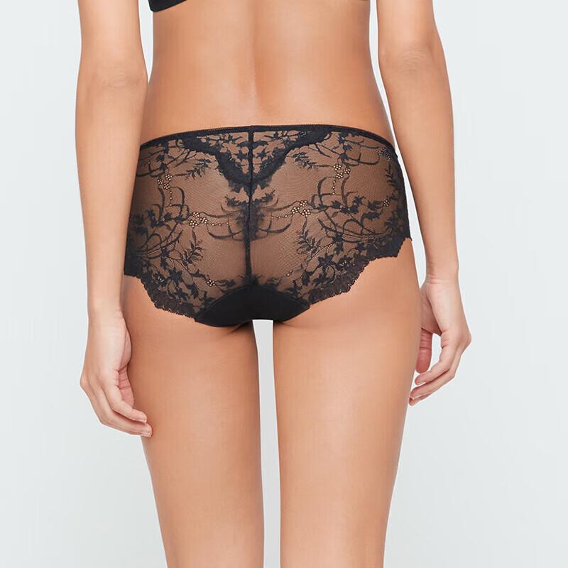 Aimer Women's Sexy Lace Mid-Rise Boy Shorts AM237541