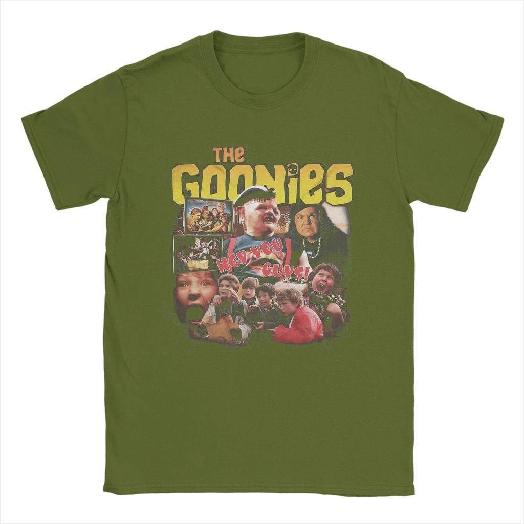 Men's T-Shirt 1985 Vintage Film The Goonies Casual Cotton Tee Shirt Short Sleeve  T Shirt Crewneck Clothes Gift Idea