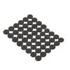 48Pcs 2.2cm Black Eva Chair Leg Covers Floor Protectors for Hardwood Floors Silent Anti-Slip Furniture Feet Pads Table Desk Wall