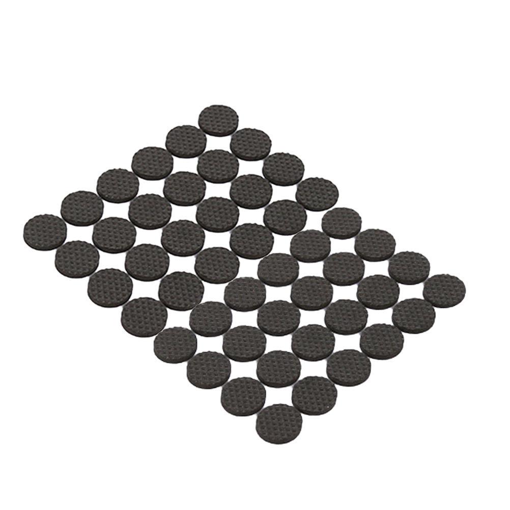 48Pcs 2.2cm Black Eva Chair Leg Covers Floor Protectors for Hardwood Floors Silent Anti-Slip Furniture Feet Pads Table Desk Wall