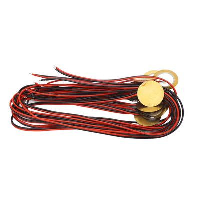 12 STÜCKE 27mm Piezo-Scheiben mit Draht Messing Piezoelektrische Scheibe Piezo-Tonabnehmer Wandler für Akustik
