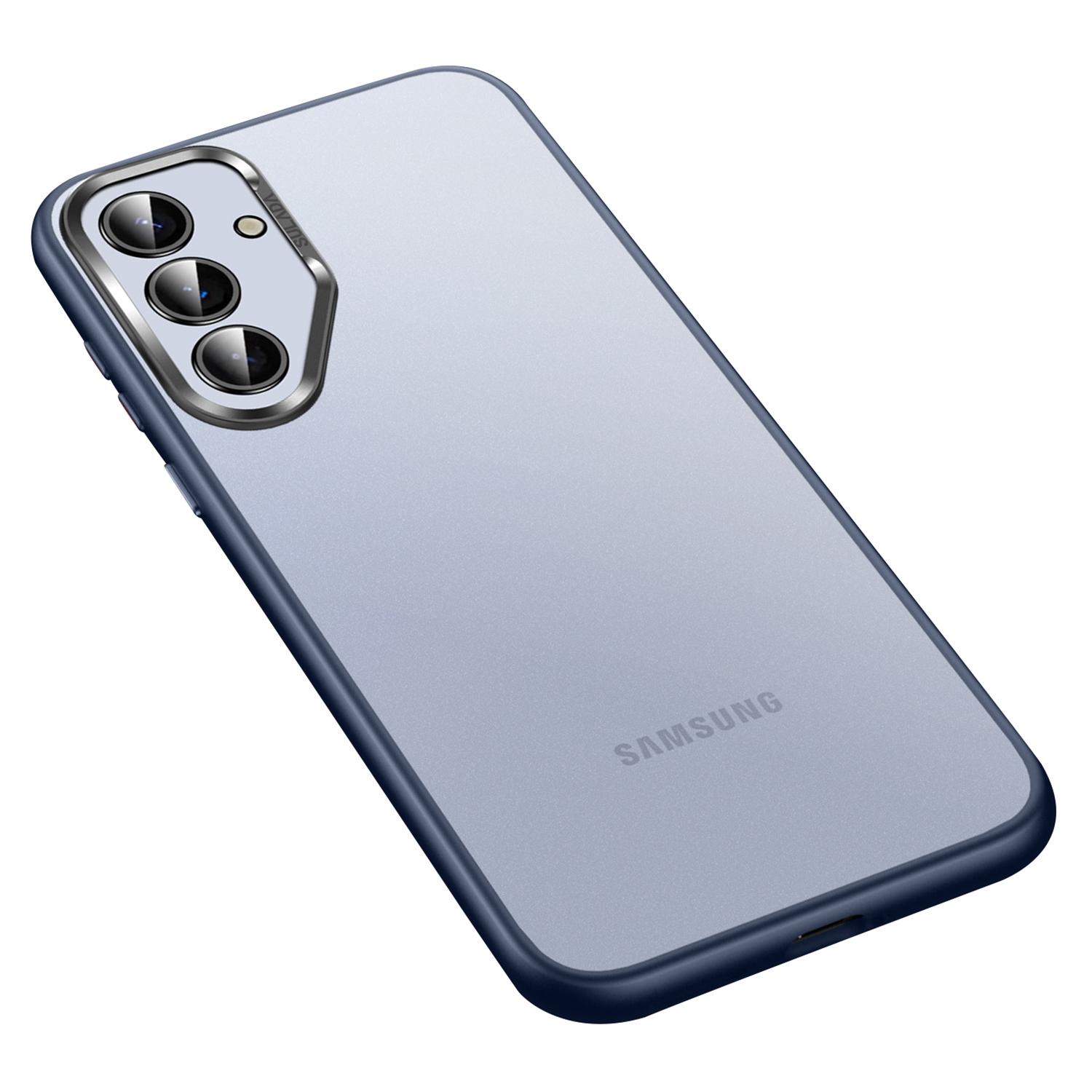 

SULADA For Samsung Galaxy S25+ Case PC+TPU Shockproof Matte Phone Protector Cover Blue