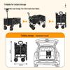 Portable Folding Camping Hand Cart with Pull Rod for Outdoor Use