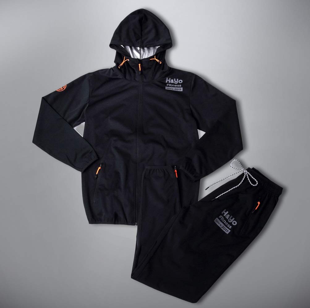 Sauna Entwickelt von einem Bodybuilding-Spezialtrikotmaterial Abnehmanzug für Männer und unterstützt hohe Wärme und getesteter H&Yo Anzug, Geschäft, Unisex,