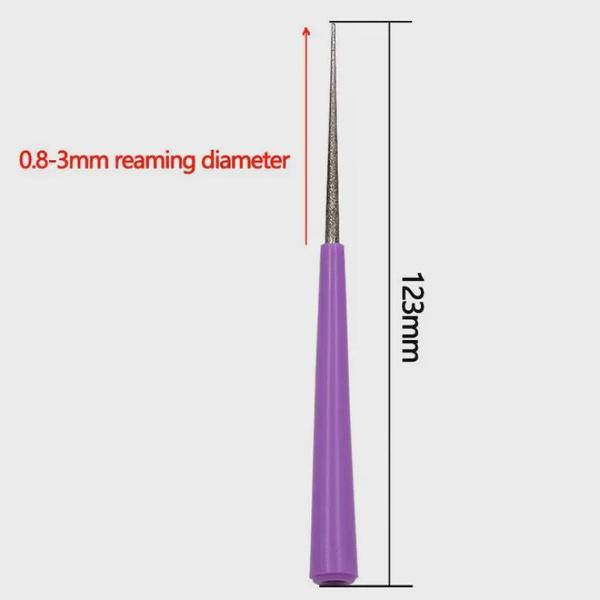 1PC Diamant Perle Glas Perle Reibahle Grat Perlen Loch Vergrößerer Werkzeuge Puncher für DIY Schmuck Machen Perle Reibahle