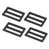 10Pcs Triple Glide Slide Buckle Backpack Strap Belt Sliders Adjusters Webbing Buckles Bag Hardware Accessories Zinc