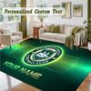 Crystal Velvet Square Rug Custom NamePlymouth Argyle FC Pattern Non Slip Home Floor Decor Rug