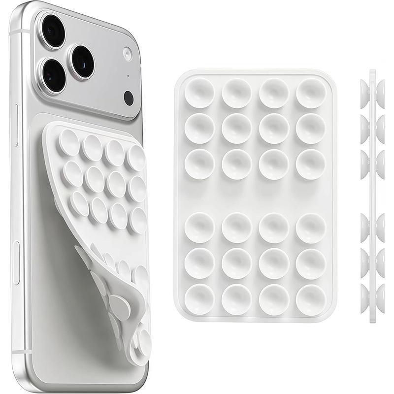 Multicolor Double Sided Silicone Suction Cup Pad Strong Adhesive Grip Reusable Washable Mat for Phone Car Desktop