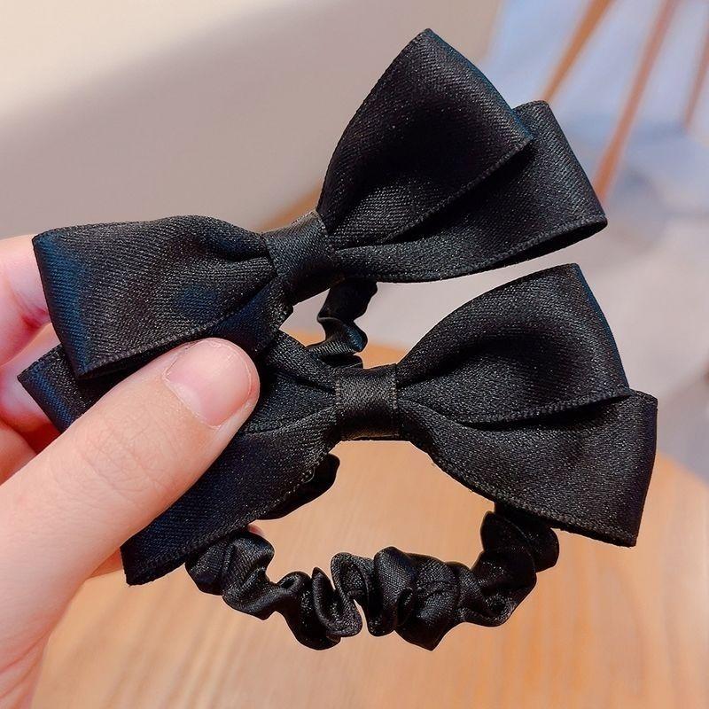 Bow Ponytail Holder 2025, Scrunchies for Women with Bow, Elegant Hair Ties for Bun & Ponytail, New Hair Accessories