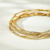 14K Glam Crush Twist Layered Bracelet Gcbdb589