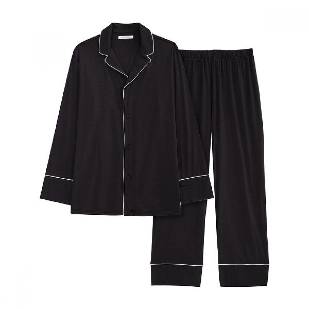 Barbara Men S Modal Pajama Black Amp4617b