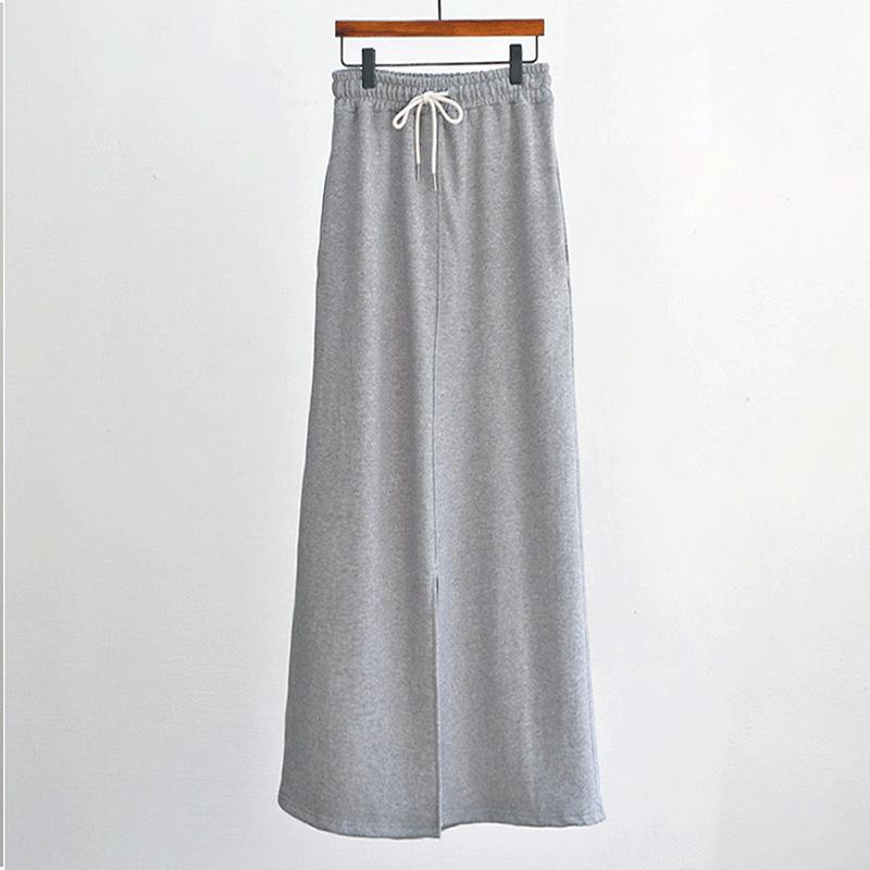 Large Size 200 Catties Sports Skirt for Women In Summer High Waist Slimming Hips Large A-line Drawstring Versatile Temperament Casual Mid-length Style