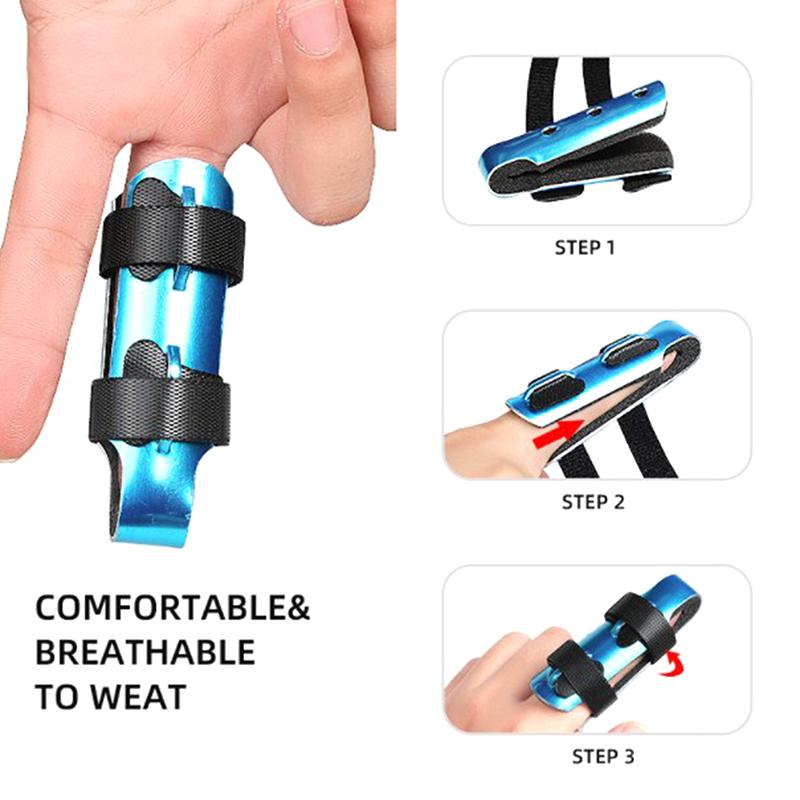 1Pcs Aluminum & Foam Support Brace Finger Splint Hand Trigger Broken