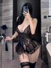 Sexy Naughty New Year Lingerie for Wet Women Hollow Out Bodysuit Open Crotch Underwear Erotic Role Playing Costumes Exotic Thong