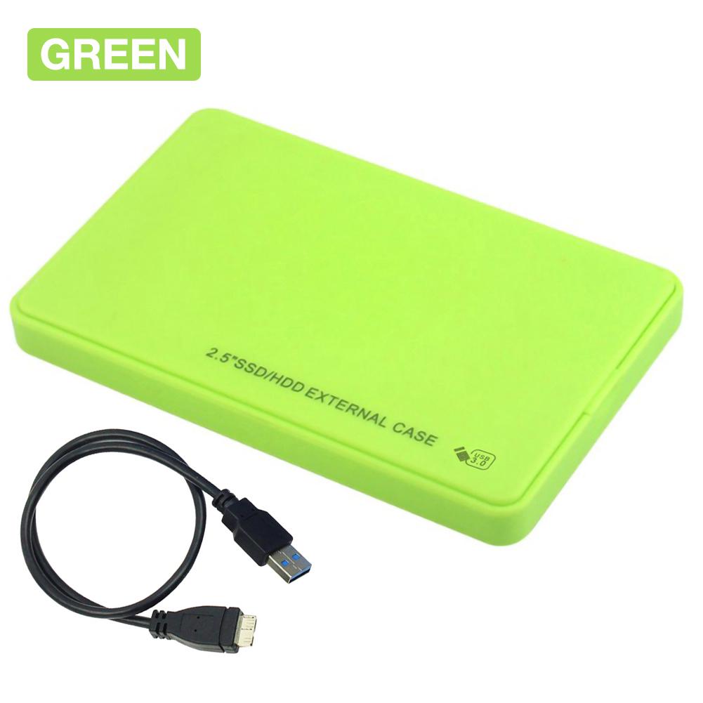 2.5 Inch USB3.0 Hard Disk Box Enclosure 5Gbps SATA HDD SSD Mobile External Case for Notebook Desktop PC (Not Inclube