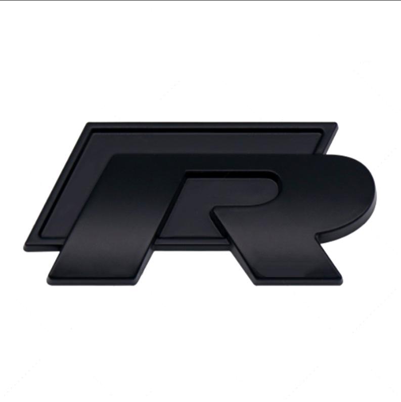 Volkswagen R-logo Car Stickers & Badges for Golf 6, Magotan, New Sagitar, Lavida, CC - Grille Stick-On Type